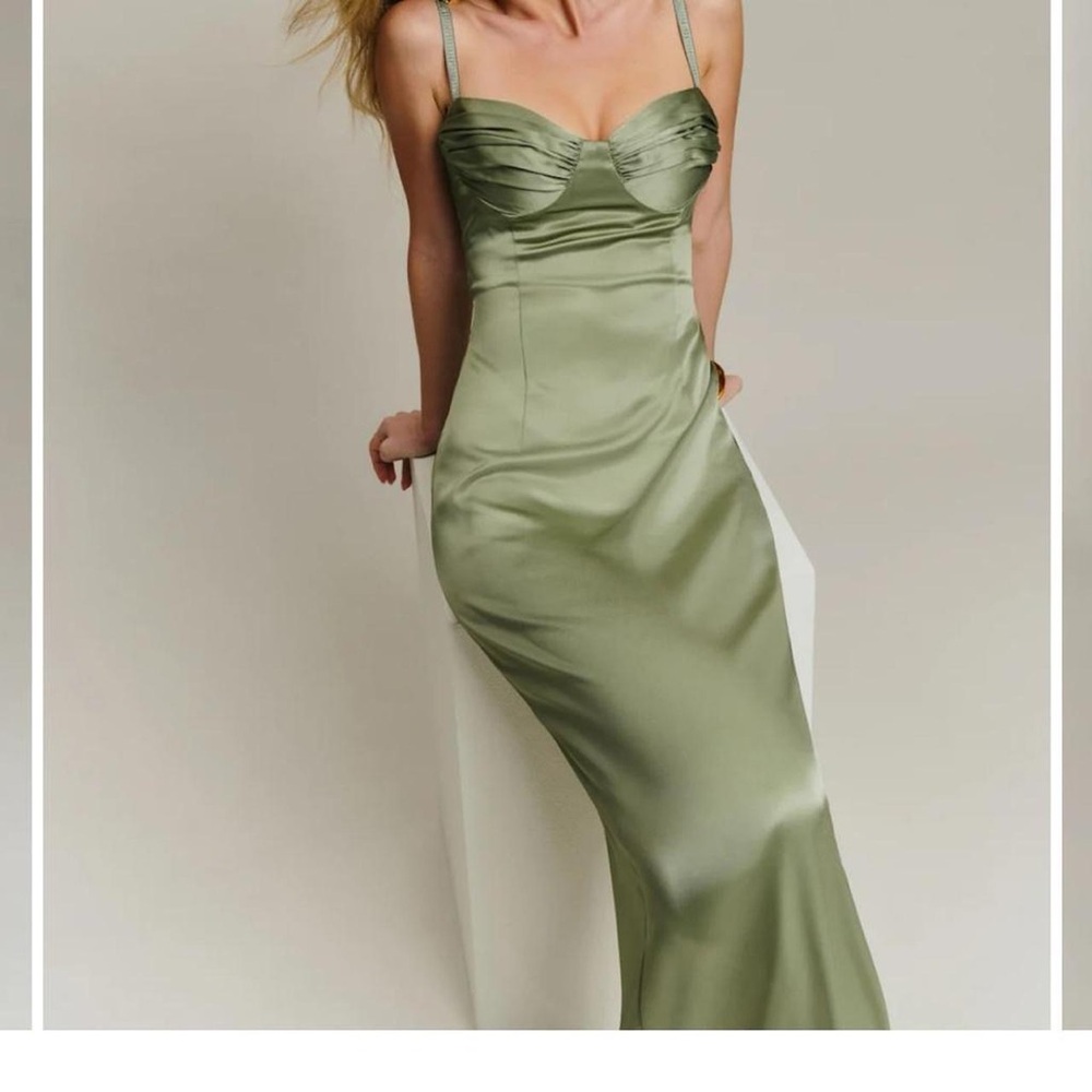 Reformation Stormi Satin Dress